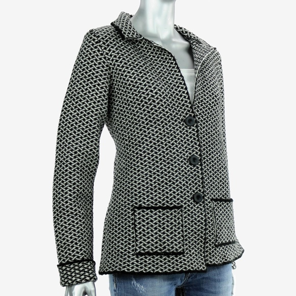 Cocogio Jackets & Blazers - Cocogio Basketweave Patterned Sweater Coat